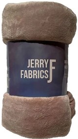 JERRY FABRICS Deka microflanel super soft Capucino  Polyester, 150/200 cm