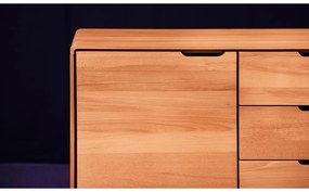 Nízka komoda z bukového dreva 134x63 cm Greg - The Beds