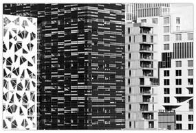 Obraz čiernobiele architektúry (90x60 cm)