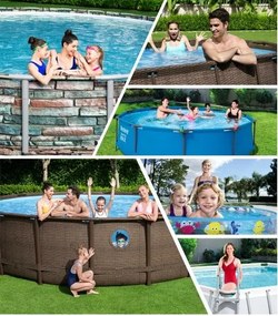 Veľký pevný bazén s filtráciou 305 cm x 76 cm