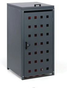 Prístrešok na popolnicu do objemu 120 l, 114 x 57 x 62,3 cm, sivá