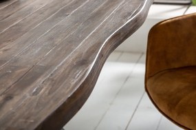 Dizajnový jedálenský stôl Evolution 160 cm hnedý / akácia