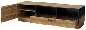 TV stolík Mosaic 25 170 cm z masívu dub medový/čierny
