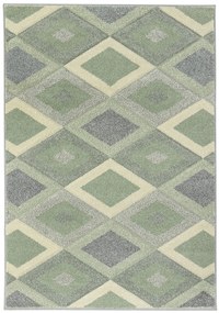 Koberce Breno Kusový koberec PORTLAND 1505/RT4H, zelená, viacfarebná,67 x 120 cm