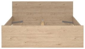 Dvojlôžková posteľ v dekore duba v prírodnej farbe 160x200 cm Naia – Tvilum