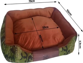 Pelech pre psa / mačku L - Maskáč - zelený