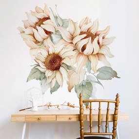 Gario Nálepka na stenu Sunflower - tri slnečnice Rozmery: 50 x 46 cm