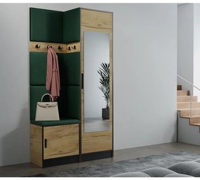 Predsieňový nábytok Roj 11 craft + Kronos 19 zelený