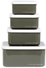 A Little Lovely Company - súprava štyroch desiatových škatuliek - zvieratá zo savany