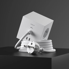 AVOLT Magnetická dobíjacia kocka Square 1 / USB-C Opal White