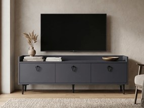 AKCIA TV stolík PIENA 160 cm, antracitový II. akosť