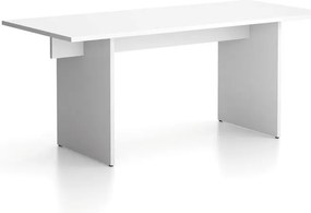 Kancelársky stôl single SOLID, 180x80 cm, biela