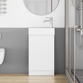 Voľne stojaca skrinka s umývadlom Houseland Ruvin 46 cm biela