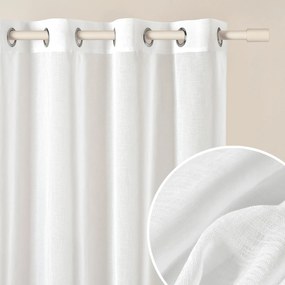 Divazo Záclona na krúžkoch Novelia Farba: Biela, Veľkosť: 300 x 160 cm