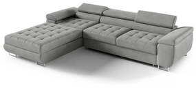 Rohová rozkladacia sedacia súprava 272 JENNY Sivá Vogue Ľavá