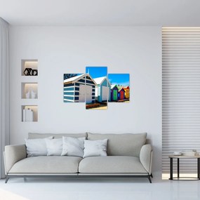 Obraz - Pláž Brighton, Melbourne, Austrália (90x60 cm)