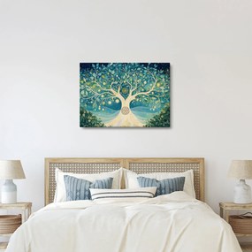 Obraz – Magický strom so špirálami (70x50 cm)