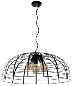 Lucide 45449/76/30 - Luster na lanku ELODIE 3xE27/40W/230V čierna