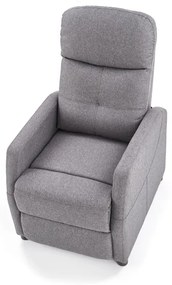 Polohovateľné kreslo FELIPE šedá