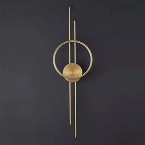 Toolight Toolight, LED nástenné svietidlo 10W, 4000K, 500lm, APP1781-W, zlatá matná, OSW-06352