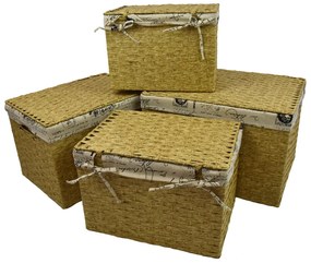 Vyšší úložný box melírovaný s látkou paris Rozmery (cm): 45x34, v.29