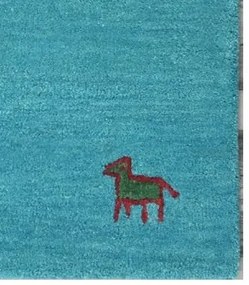 Asra Ručne všívaný kusový koberec Asra wool tyrkys - 160x230 cm