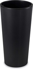 PLASTOVÝ KVETINÁČ URBANIKA ECO SADA 2KS 57X30 CM+46,6X25,5 CM ČIERNA