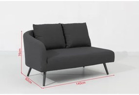 Doppler Melia LIKA-TEX® antracit - luxusná záhradná súprava