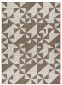 Koberec Šnúrkový SIZAL FLOORLUX 20489 champagne / taupe Trojuholníky