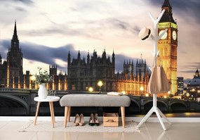 Samolepiaca fototapeta nočný Big Ben v Londýne - 300x200