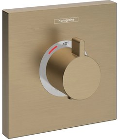 HANSGROHE ShowerSelect termostat Highflow pod omietku, kartáčovaný bronz, 15760140