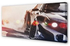 Obraz canvas Čierne auto light 100x50 cm