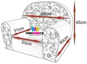 Detské kresielko SAFARI - šedé