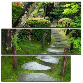 Obraz na plátne - Chodník po daždi - štvorec 3188D (75x75 cm)