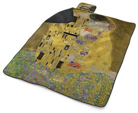 Sablio Plážová deka Bozk - Gustav Klimt: 200x140 cm