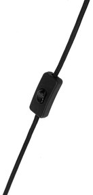 Moderná stolná lampa čierna s opálovým sklom - Drop