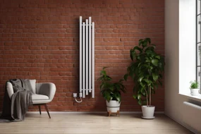Regnis PORK, vykurovacie teleso 320x1400mm s jednootvorovým pravým dolným pripojením 50mm, 710W, biela matná, PORK140/30/PD50/WHITE/RAL9016