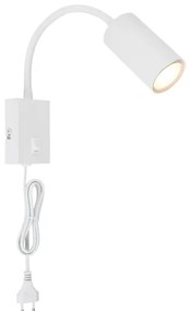 Globo 57911WW - Flexibilná nástenná lampa ROBBY 1xGU10/25W/230V biela