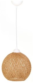Luster na lanku JUTE 1xE27/60W/230V béžová