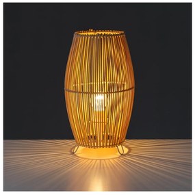 Bambusová stolová lampa v prírodnej farbe s bambusovým tienidlom (výška 29 cm) Natural Way – Casa Selección