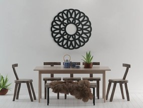 drevko Okrúhla drevená mandala Slnko Rozmer obrazu: 44,5 x 44,5 cm, Farba dekorácie: Čierna