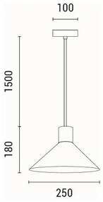 Luster na lanku 1xE27/15W/230V krémová