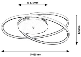 Rabalux - LED stropné svietidlo LED/40W/230V