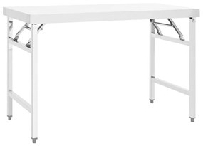 Kuchynský pracovný stôl 120x60x80 cm nehrdzavejúca oceľ