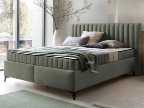 Posteľ Joy 180x200 cm, olivovo zelená látka