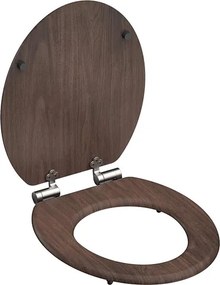 Eisl Sanitär WC sedadlo MDF Soft Close Dark Wood 80193