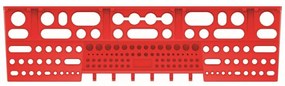 Kistenberg Držiak na náradie BINEER SHELFS 580x158mm, červený
