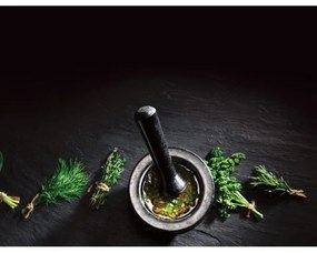 Cole&Mason - Granitový mažiar s tĺčikom GRANITE pr. 18 cm žula/čierna