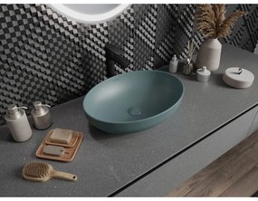 Mexen Cornelia, umývadlo na dosku 50 x 36 cm, svetlá zelená matná, 21885048