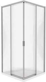 Sprchový kút štvorcový Eter 80x80x190 chróm